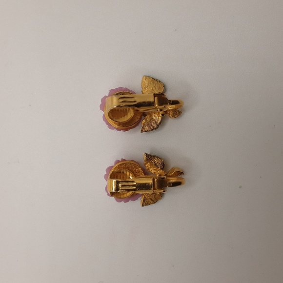 Vintage JJ Jonette Rose Brooch & Clip-On Earrings Set - Excellent Used Condition - Picture 7 of 16